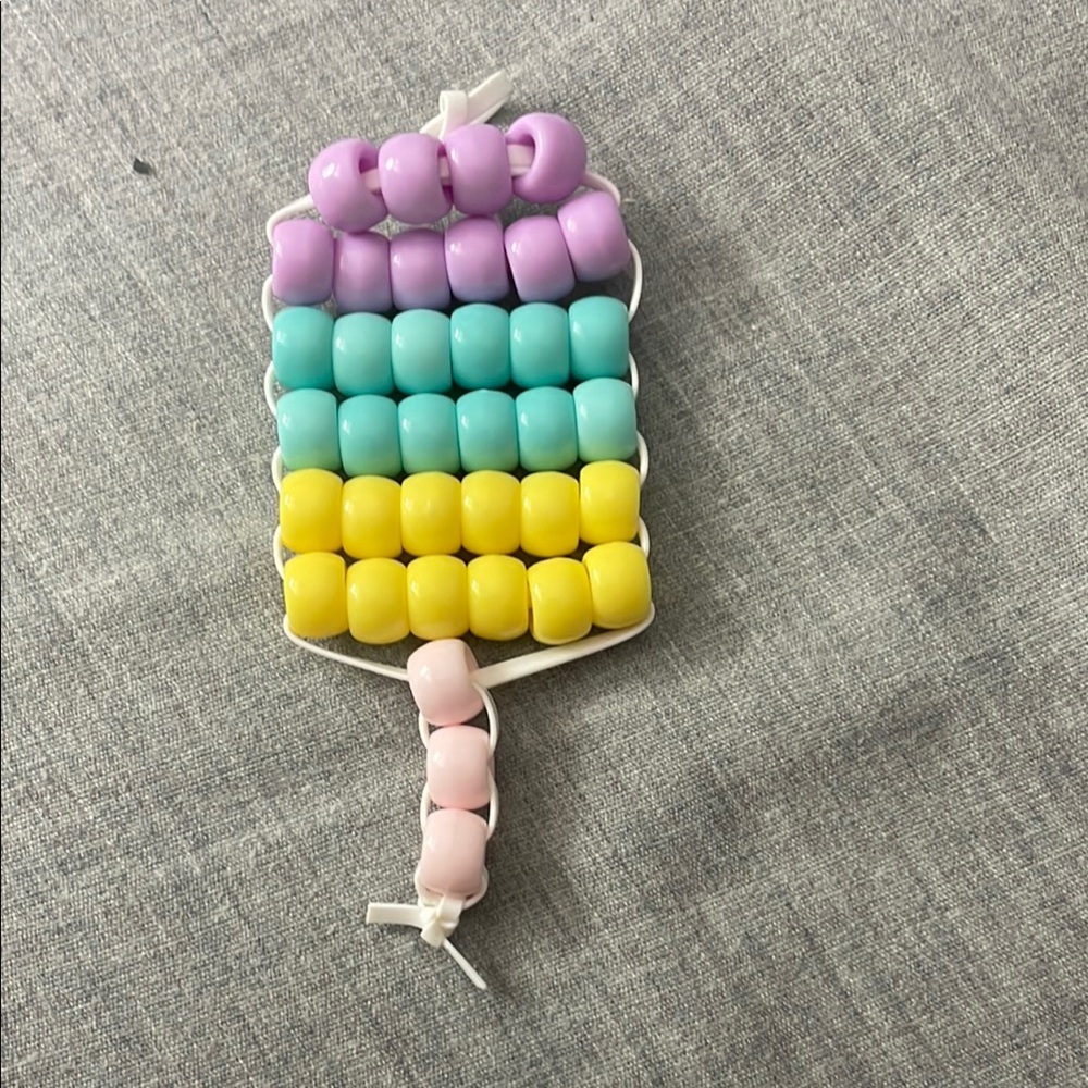 Colorful Beaded Keychain